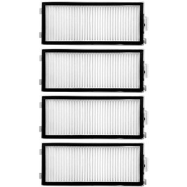 4 Pack Replacement HEPA Filters Compatible with Roborock Qrevo Master, Qrevo Slim,Saros Z70 Robot Vacuum Cleaner, Washable High-Efficiency Vacuum Filters Accessories