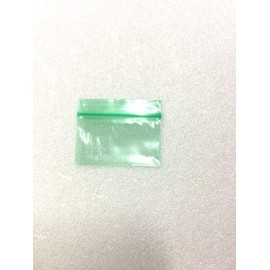 12534 (1.25"X3/4") Green Color Apple Brand Bags Mini Zip Lock Baggies, Case of 1,000