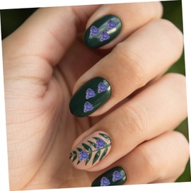 Minkissy 1bag Nail Gems and Charms Crushed Glass Nail Art Shiny Stickers Manicure Charm for Natural Artificial