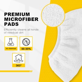 KEEPOW 8 Microfibre Cover Set Compatible with Kärcher Steam Cleaner Accessories EasyFix SC 2, SC 3, SC 4, SC 5 (for the Hand Nozzle)