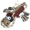 IOKHEIRA Dog Toy Large Dogs Plush Squeaky Fetch Game Pull