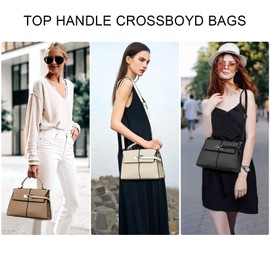 Eslcorri Crossbody Bags for Women Trendy, Leather Ladies Satchel Travel Purses and Handbags Medium Shoulder Top Handle Evening Bag Clutch