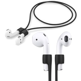 3 Pack Magnetic Anti Lost Straps for AirPods 1/2/Pro Black Soft Silicone Sports Lanyard for Wireless Sports Lanyard Neck Rope Cord Wireless Earbud Lanyards