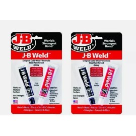 JB Set/2 J-B Weld 8265S Cold Weld Steel Reinforced Epoxy w/ Hardener, 2 part 1oz ea