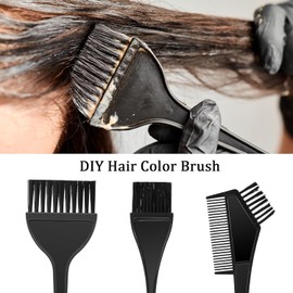 KOMUNJ 4-Piece Set Hair Dye Brush Hair Dye Set, DIY Salon Tool, for Mixing and Application of Hair Dye
