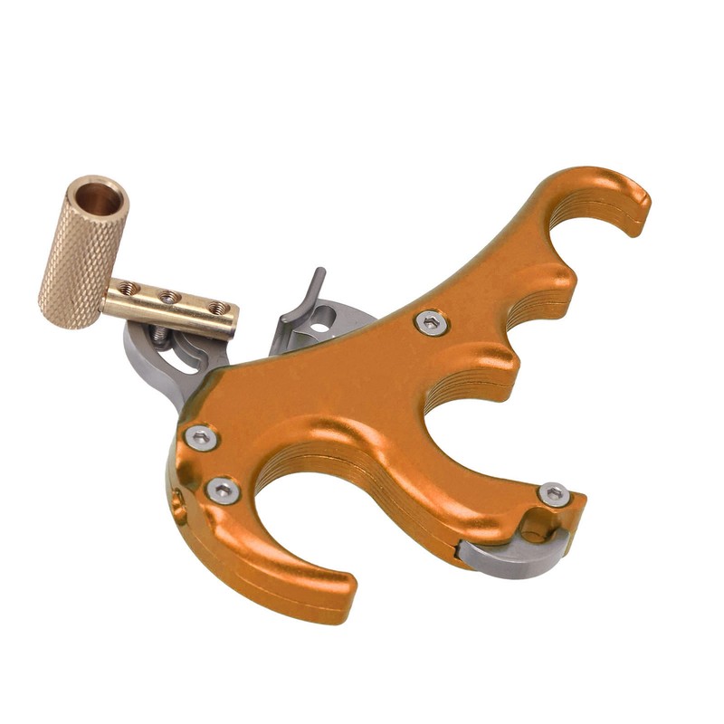 Bow Release Aids Aluminum Alloy Sensitivity Adjustable 4 Fingers Compound
