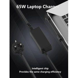 MJXYXCDH 65W 19V Laptop Charger for Dynabook Satellite Pro C30-K C40-G C40-J C50-H C50D-B E10-S Toshiba PS0131EA1ACA PX0105KA1AC3 PA-1450-60 Medion akoya E13204 E15301 E16419 S4403 Power Cord Cable