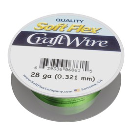 Soft Flex 28 Gauge Craft Wire - 120 Feet 1 Spool in a Pack - Tarnish Resistant Wire for Jewelry Making