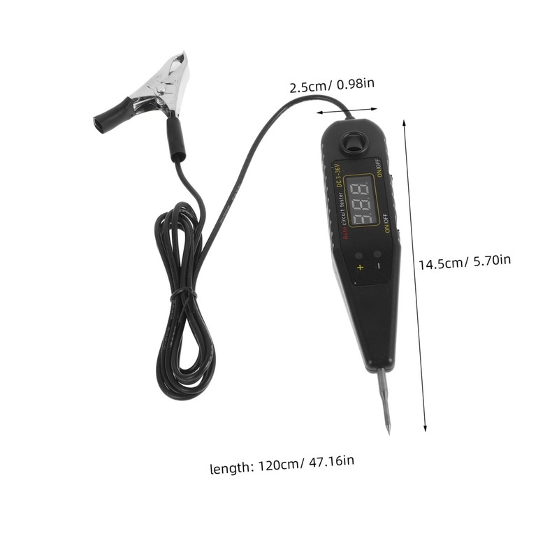 Mikinona Automotive Voltage Tester Pen with LED Display Digital Circuit