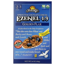 Food For Life Baking Co. Cereal - Organic - Ezekiel 4-9 - Sprouted Whole Grain - Golden Flax - 16 oz - case of 6