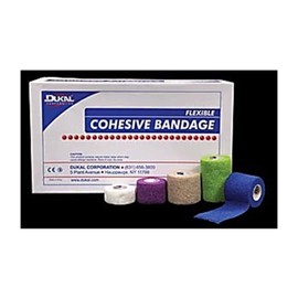 Dukal DUK 8015DB Cohesive Bandage, Non-Sterile, Dark Blue, 1" Width, 5 Yards Length (Pack of 30)