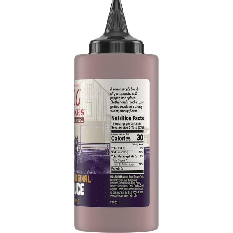 6666 Four Sixes Wagon Boss Original BBQ Sauce, 14 Ounce