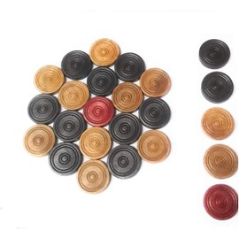 Wooden Carrom Board Coins - 24 Pcs + 1 no Striker
