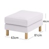 Polyester Karlstad Footstool Cover Replacement is Custom Made for IKEA