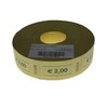 TAMLED Euro 2.00 receipt roll, yellow, 1000 perforated tear-offs