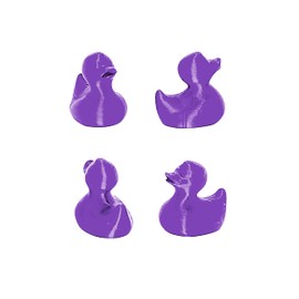 4PCS Valve Stem Caps | Durable Plastic Tire Valve Covers w/ Adorable Rubber Duck Design | Weatherproof, Corrosion-Resistant & Easy to Install | Universal Fit for Cars, Motorcycles, Bicycles | Purple
