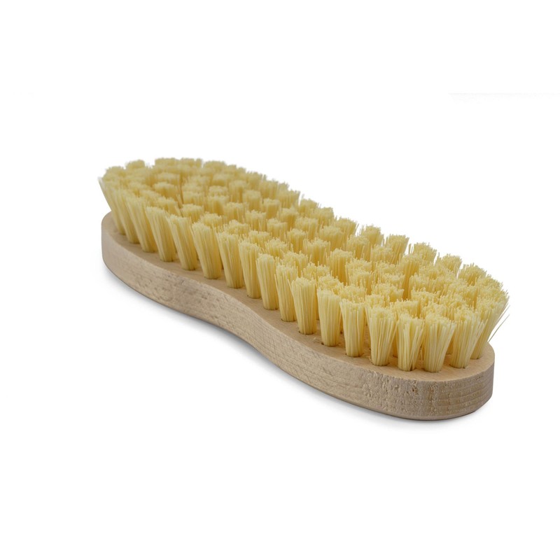 Novaliv 2 x Wooden Cleaning Brush with Plastic Bristles, Robust