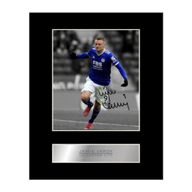 Jamie Vardy Signed Mounted Photo Display Leicester City FC