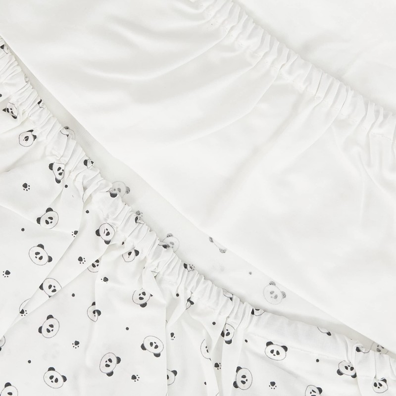 Fitted Sheet Next2me Pack of 2 Panda