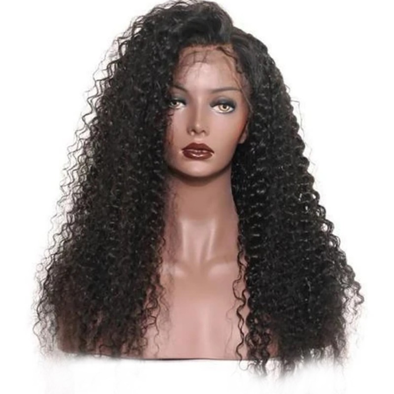 Deep Curly Wave Human Hair Lace Frontal Wig Human Hair