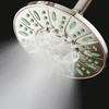 AquaDance 7-inch 6-Setting Rainfall Showerhead with Anti-Microbial Microban Protection from