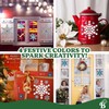 Large 3D Real Glitter Snowflake Stickers for Envelopes & Crafts