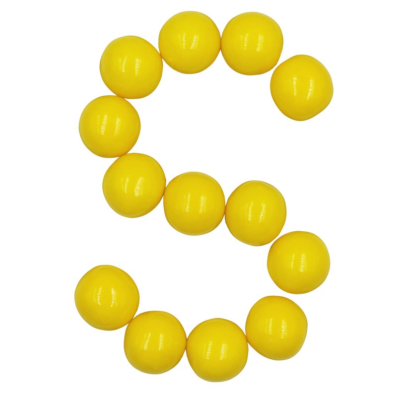Smarty Stop Every Color 1" Gumballs (Yellow, 1 Pound (Pack
