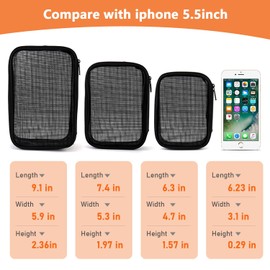 Toiletry Bag for Travel,TRIPON Mesh Makeup Cosmetic BagTravel Accessories Wash Bag