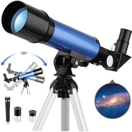 Timisea Lunar Telescope for Kids by 90x Magnification,Telescope for Adults & Kids with Tabletop Tripod and Two Eyepieces,Kids Toy Telescope for Kids to Explore Moon Space, View Wildlife