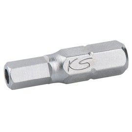 KS Tools 1/4 Inch Classic Hexagonal Bit 25 mm 3/32 Inch Bore Pack of 5