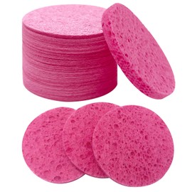 Esponjas Faciales Comprimidas Grandes Para Esteticistas(50 Unidades), Limpieza Diaria Y Exfoliación Suave. Esponja De Spa De Celulosa Natural, Perfecta Para Eliminar Piel Muerta, Suciedad Y