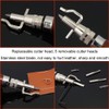 CJRSLRB 7Pcs Adjustable Stitching Groover and Creasing Edge Beveler, 7
