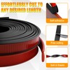 U-Shape Flexible Edge Protector Banding, 0.6" x 20ft Self Adhesive