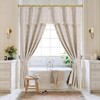 BRIOFOX Shower Curtain Rod Adjustable 18-64 Inch, No Drilling Non