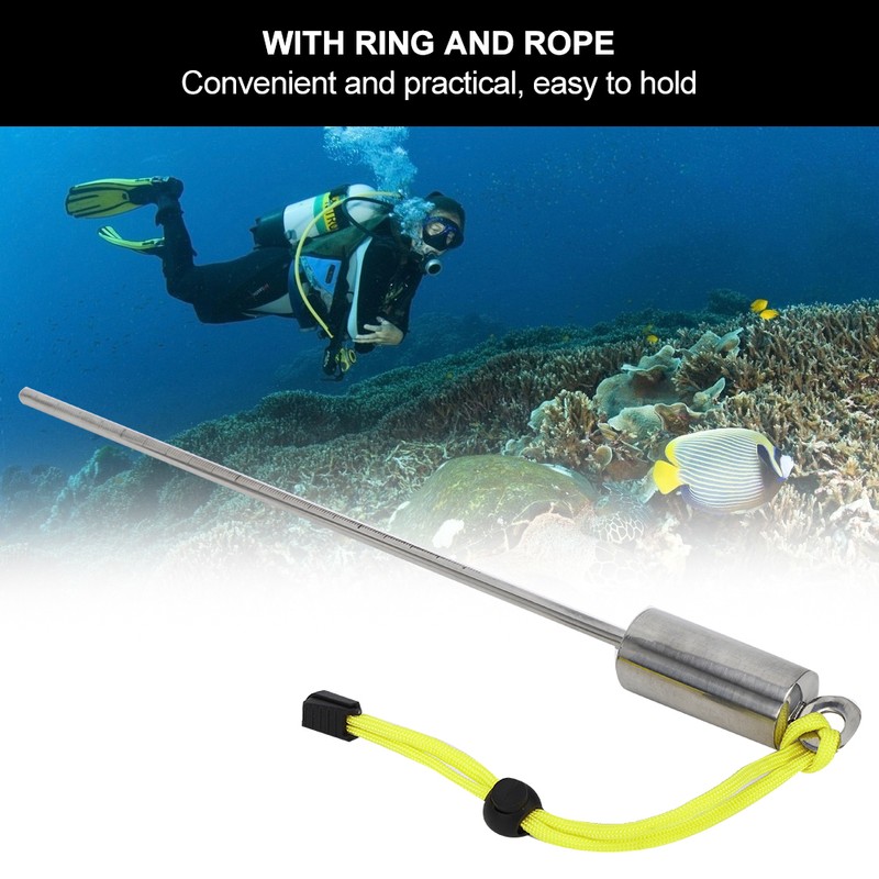 KEEPdiving Stainless Steel 30cm Diving Lobster Stick Pointer Underwater Shaker