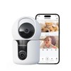 COOAU 2026 2 Lenses, 2 Locations in 1 Security Camera,