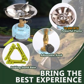 Hotdevil Ultralight Portable Camping Stove Burner Backpacking Gas Stand Butane