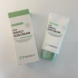 Merry Kit Sun Cream Cica Perfect Sun Cream 60ml + 10 Merry Kit Pack Sample Set + 6 Mask Packs / 메리키트 선크림 시카 퍼펙트 선크림 60ml+메리키트팩10장 샘플세트+마스크팩6장