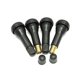 4x Snap-in Rubber Valves TR 414 Tyre Valves Rim Valves 50 mm