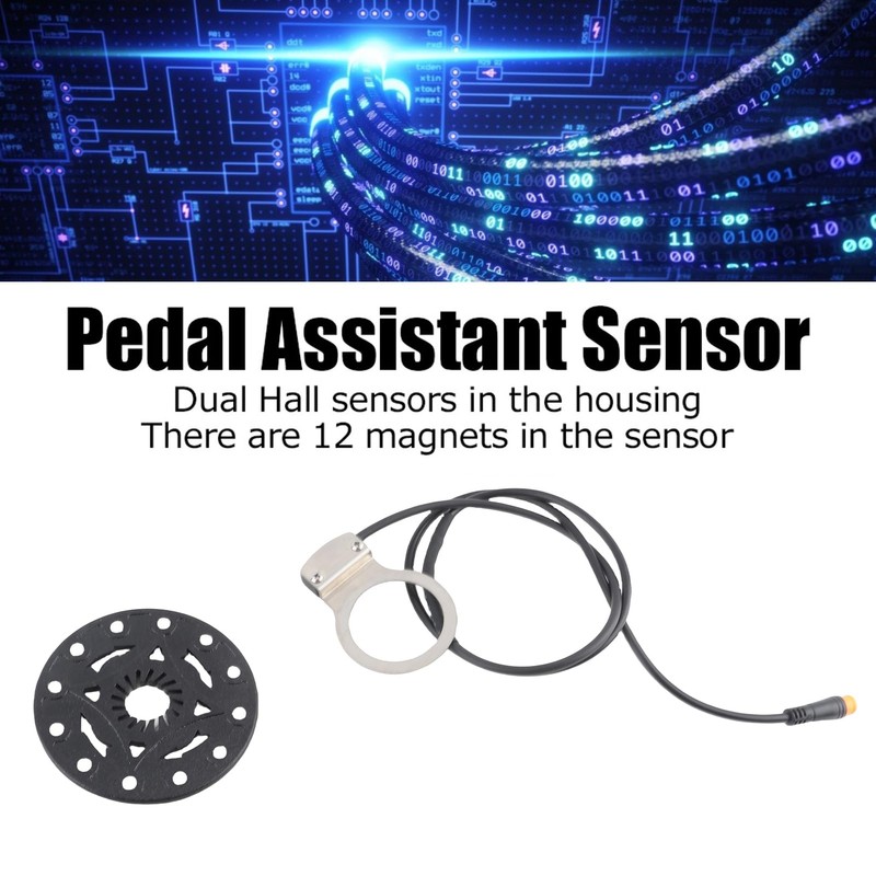 Moofey Hall Effect Sensor, Pedal Assist Kit, 12 Magnets Right