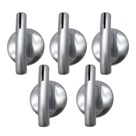 Stove Burner Knob Replacement for 7737P245 60 PS2375886 Compatible with Wh-irlpo-ol Mayt-ag Jenn Air Range Cooktop AP5670739 74007918 (5 Pack)