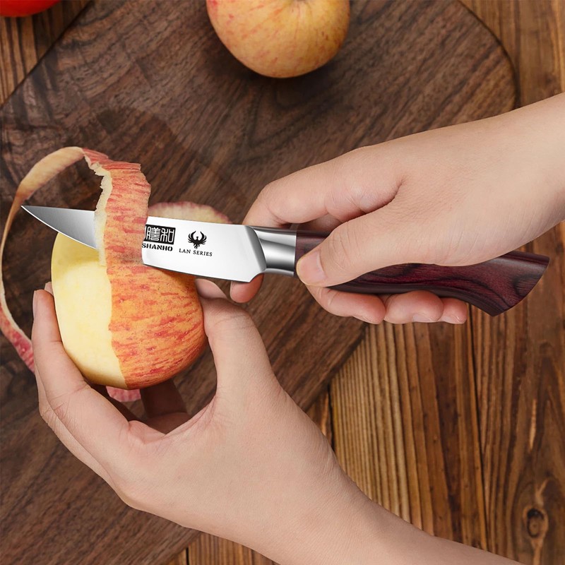 HOSHANHO 9.5cm Coltello per Sbucciare, Coltelli per Frutta Giapponese, Super