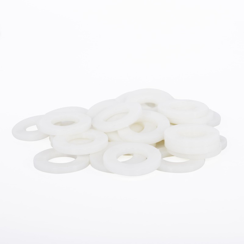 Topnorm24 - Washers Plastic White M8-50 Pieces DIN 125 Form