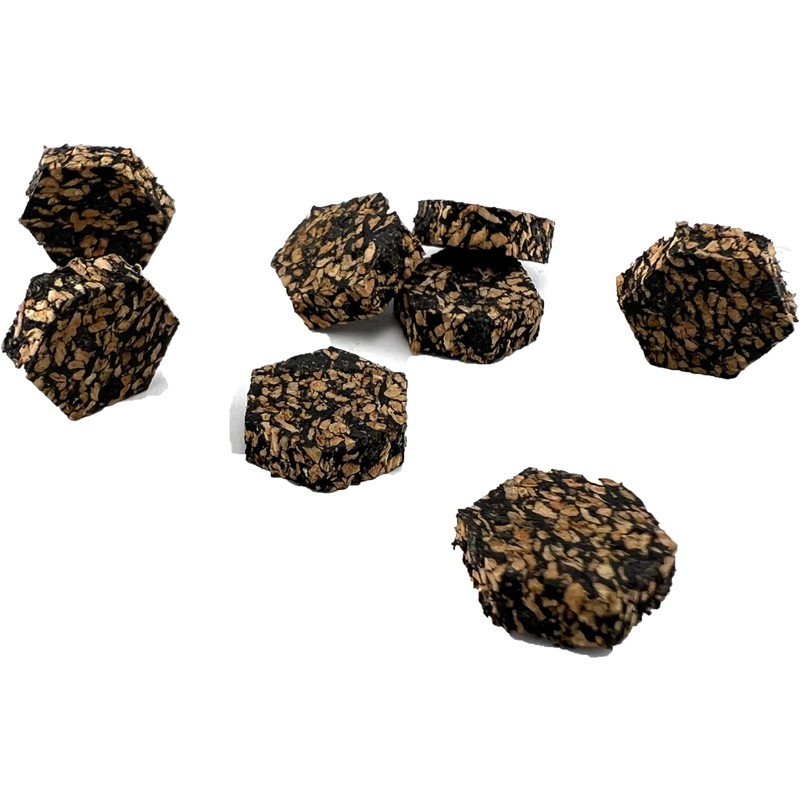 Harris Hardware 798-B1 Self Adhesive 3/8" Hexagonal Furniture Cork Bumper