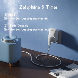 Tenda Smart WLAN Steckdose SP3, 10A Ferngesteuerte Stecker kompatibel mit Alexa& Google Home, App- & Sprachsteuerung, Smart Plug mit Zeitschaltuhr/Timer, Kein Hub notwendig, 2er Pack