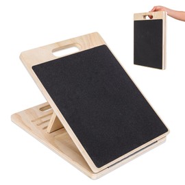 Portable Wood Slant Board for Calf Stretching Squats Calf Stretcher Physical Therapy Equipment Adjustable Incline Board