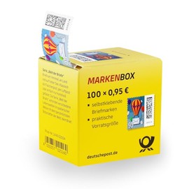 Albellion Pack of 100 0.95 Euro Mint Stamps in Stamp Box Frankaturware (Motif: World of Letters) Roll