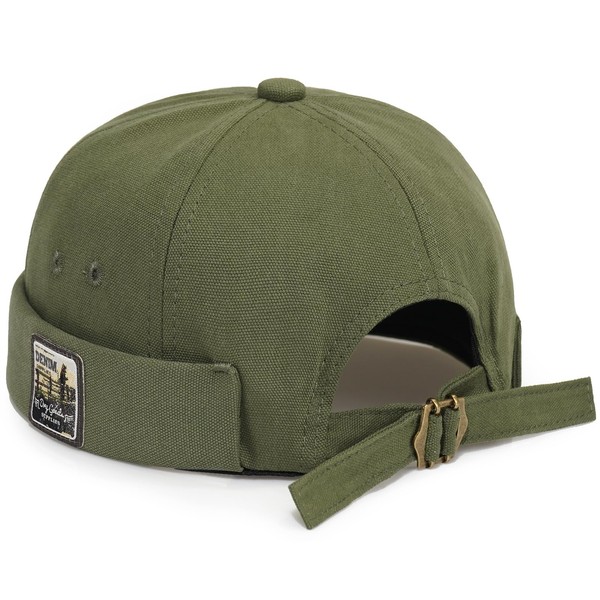 MESU Brimless Docker Cap for Men Sailor Cap Retro No