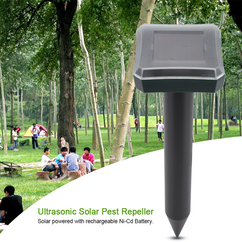 2PCS Ultrasonic Solar Snake Mouse Pest Rodent Repeller Anti Mosquito