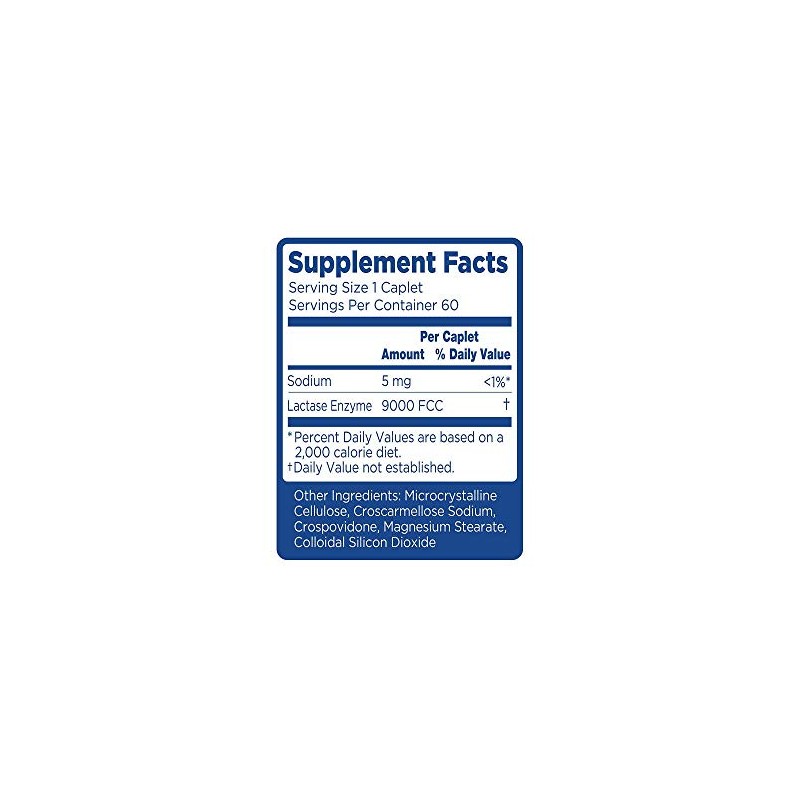 Lactaid Fast Act Lactose Intolerance Caplets, 120 Count Prevention of